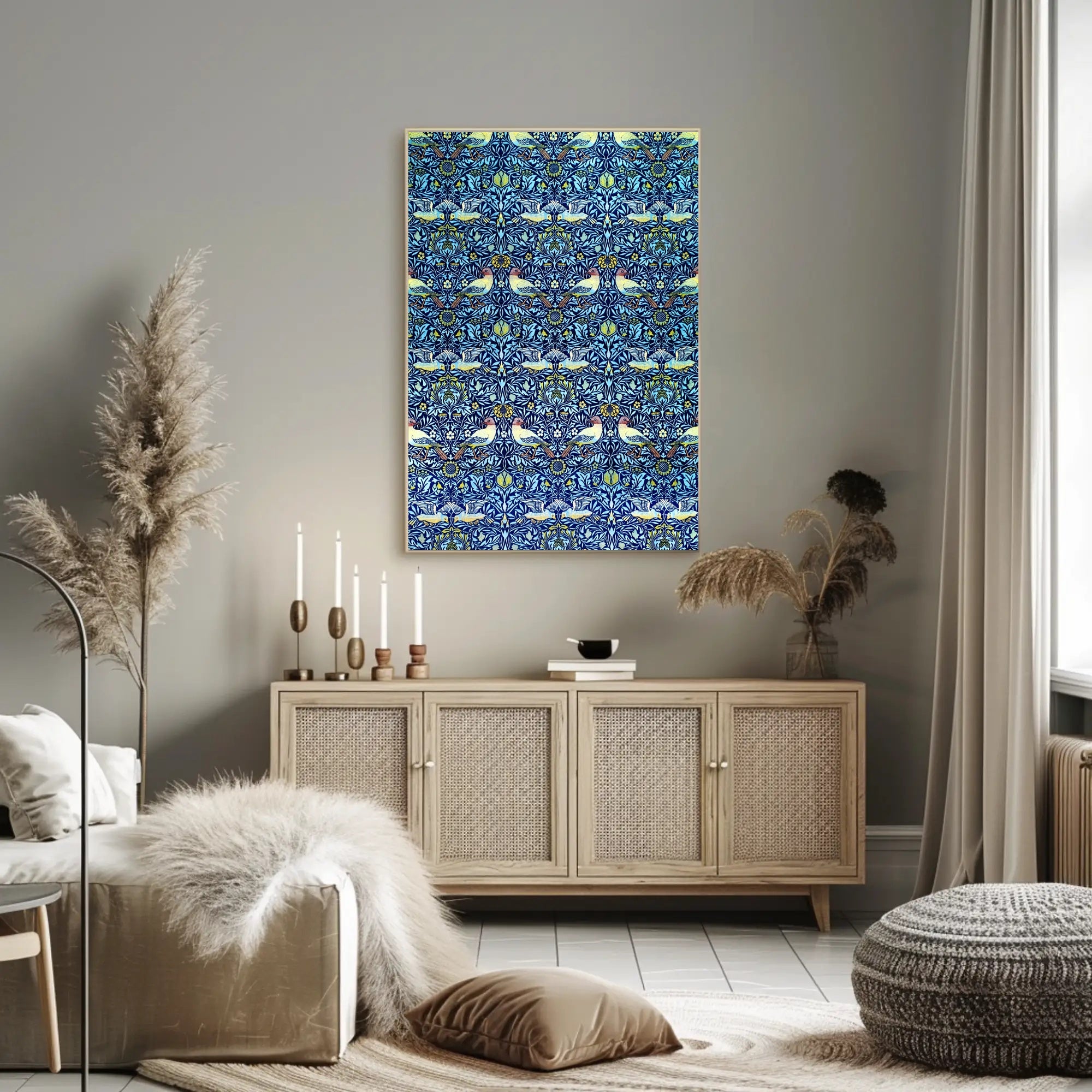 Ornate Avian Pattern Poster
