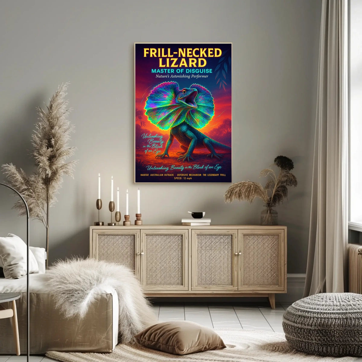 Frill-Necked Lizard Master of Disguise Poster