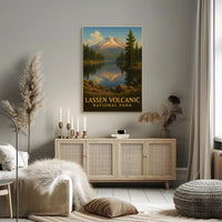 Lassen Volcanic National Park Scenic Wanderlust Poster