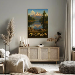 Lassen Volcanic National Park Scenic Wanderlust Poster