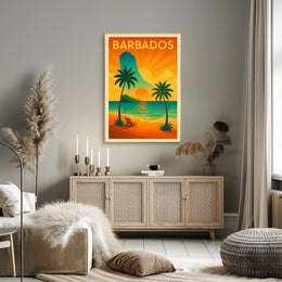 Barbados Sunset Poster
