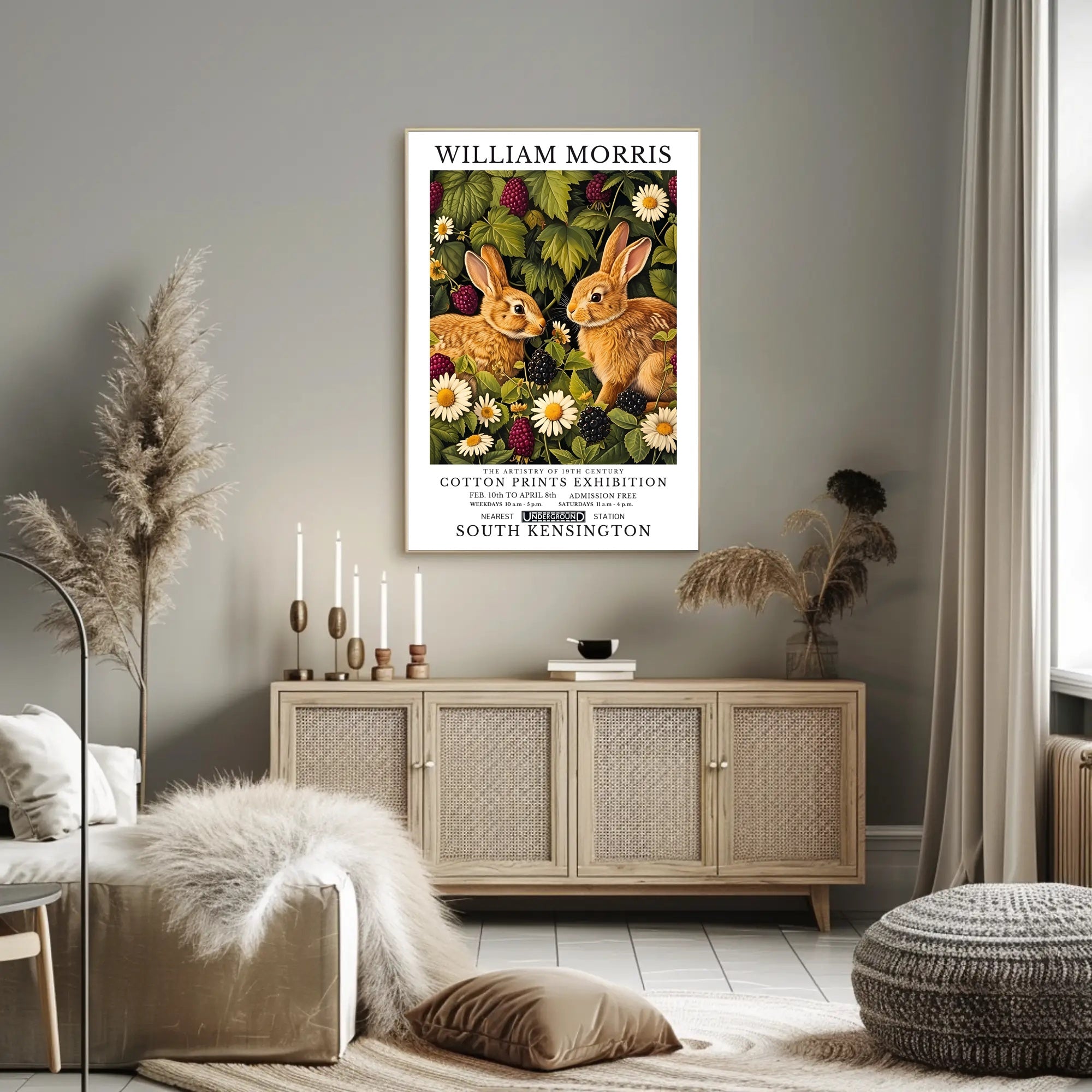 William Morris Nature-Illustrated Vintage Artistic Poster