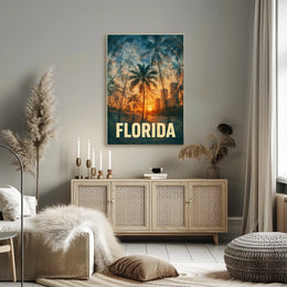 Florida Sunset Vibes Poster