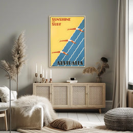 Sunshine And Surf Australia Poster