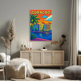 Vibrant Curaçao Poster