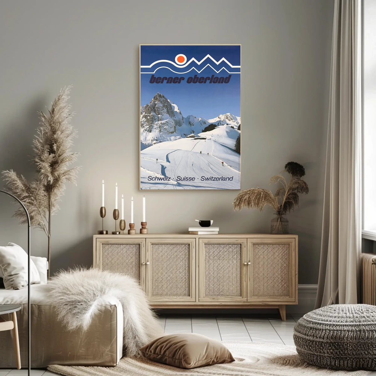 Berner Oberland Winter Wonderland Poster
