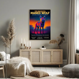 The Enigmatic Maned Wolf Poster