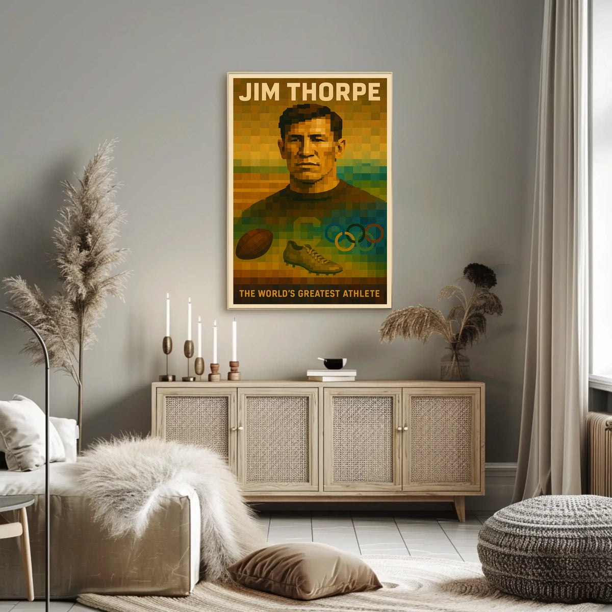 Jim Thorpe The Iconic Athlete Poster