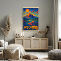 Wyoming Vibrant Landscapes Poster