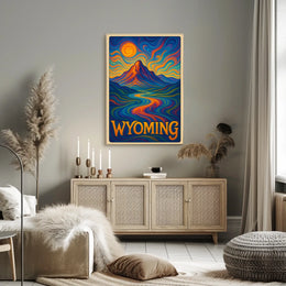 Wyoming Vibrant Landscapes Poster
