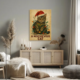 A Mischievous Cat Poster