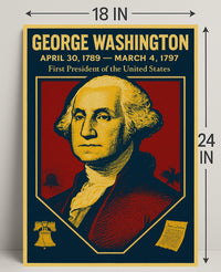 George Washington First President Poster PosterGoat