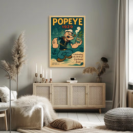 Classic Popeye Nostalgia with Vintage Nautical Theme Pop Culture Poster