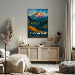 Lassen Volcanic National Park Poster Wall Art Print