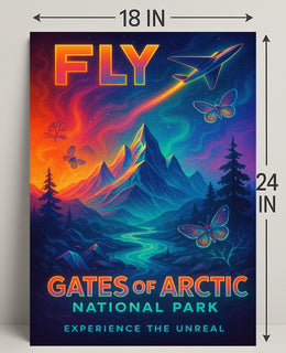 Experience the Unreal: Gates of the Arctic National Park Poster