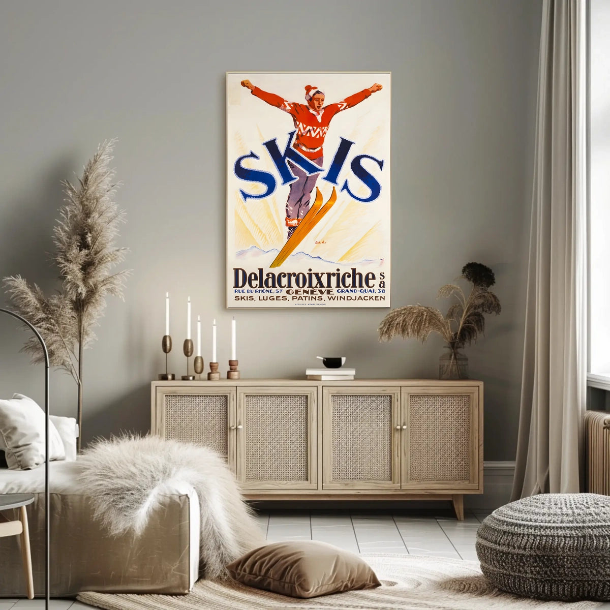 Delacroixriche Winter Sports Poster