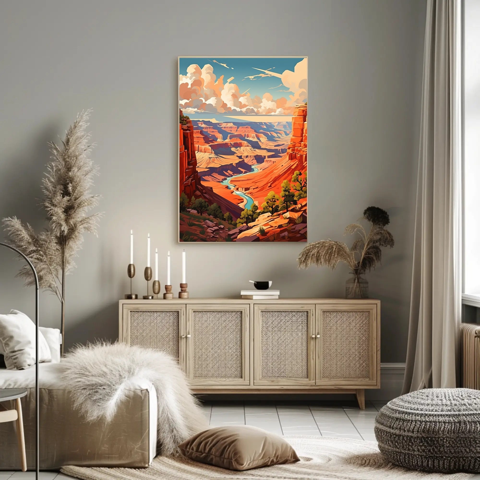 Majestic Canyon Vista Poster