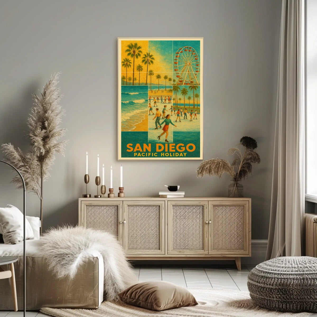 San Diego Pacific Holiday Poster