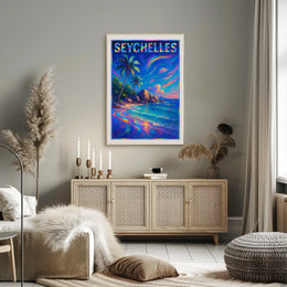 Seychelles Paradise Poster