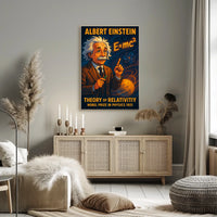 Einstein Vintage Nobel Physics Poster