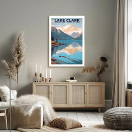 Lake Clark National Park Poster Scenic Travel Print