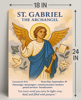 St. Gabriel the Archangel Poster PosterGoat