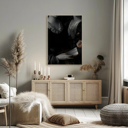 Vintage Chiaroscuro Dual Portrait: Cultural or Heritage Poster PosterGoat