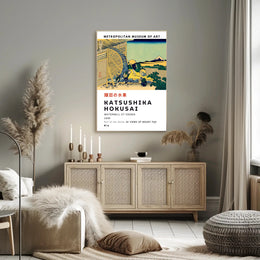 Katsushika Hokusai Watermill at Onden Poster