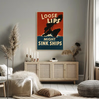 Loose Lips Might Sink Ships Poster
