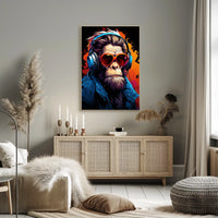 Funky Monkey Vibes Poster