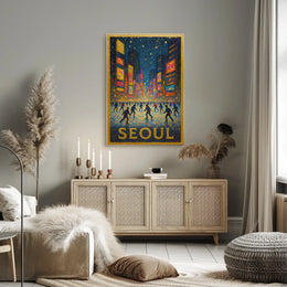 Seoul Nightscape Poster