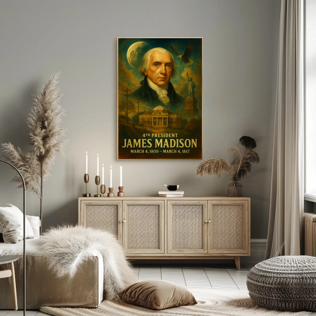 James Madison 4Th President Poster