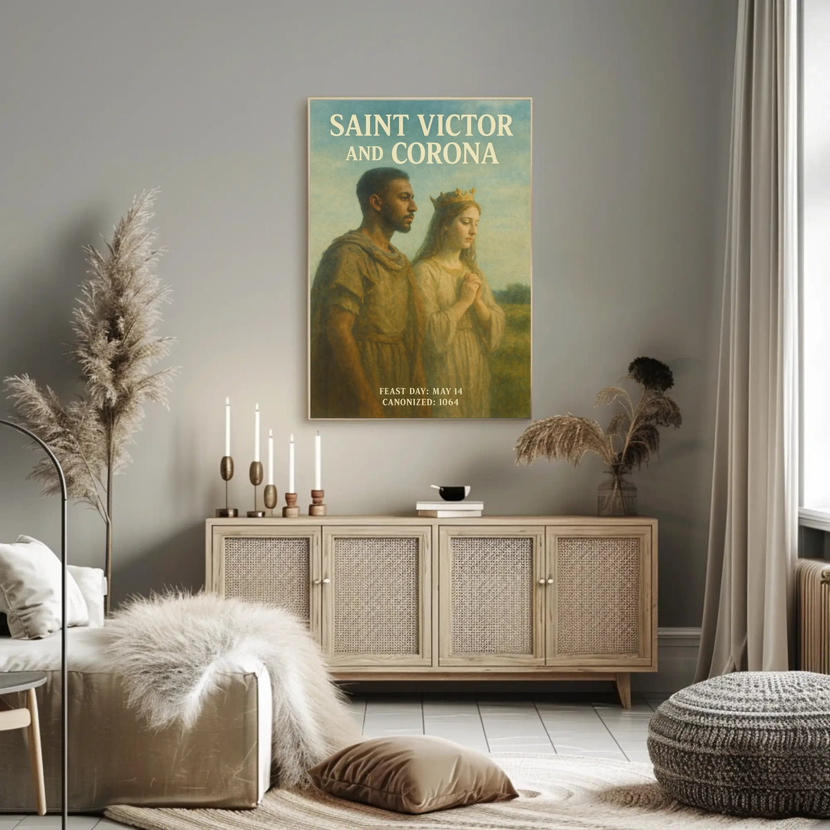 Saint Victor And Corona Poster