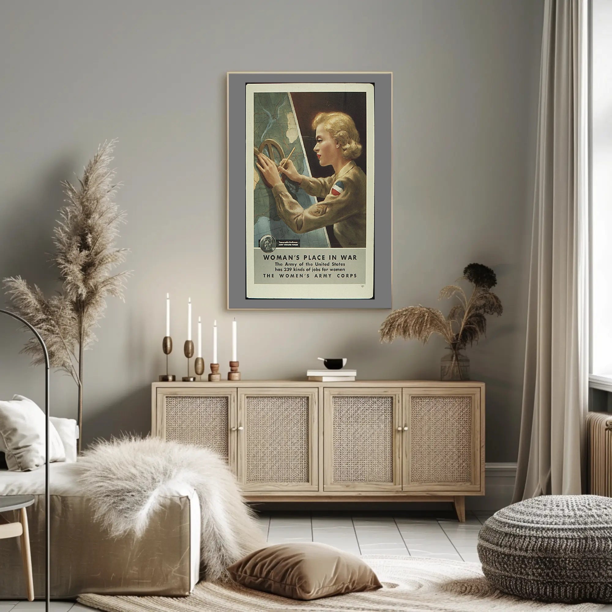 Woman's Place in War Poster PosterGoat