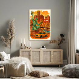 Spirit of Detroit Art Poster