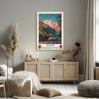 Rainier National Park Scenic Travel Poster
