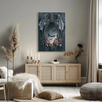 Gothic Elegance Mirror Of Bats Poster