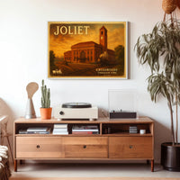 Joliet Travel Poster Crossroads Through Time