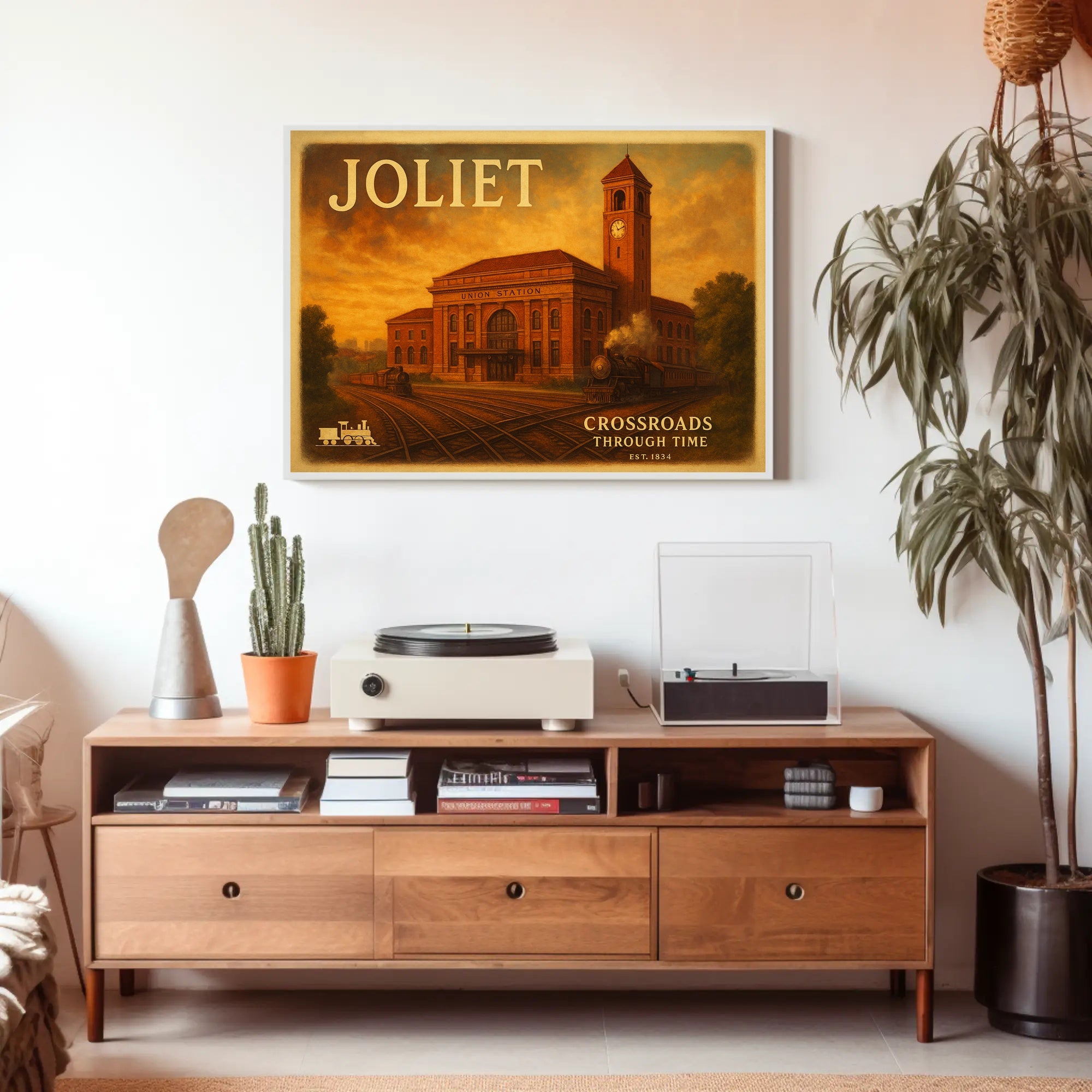 Joliet Travel Poster Crossroads Through Time