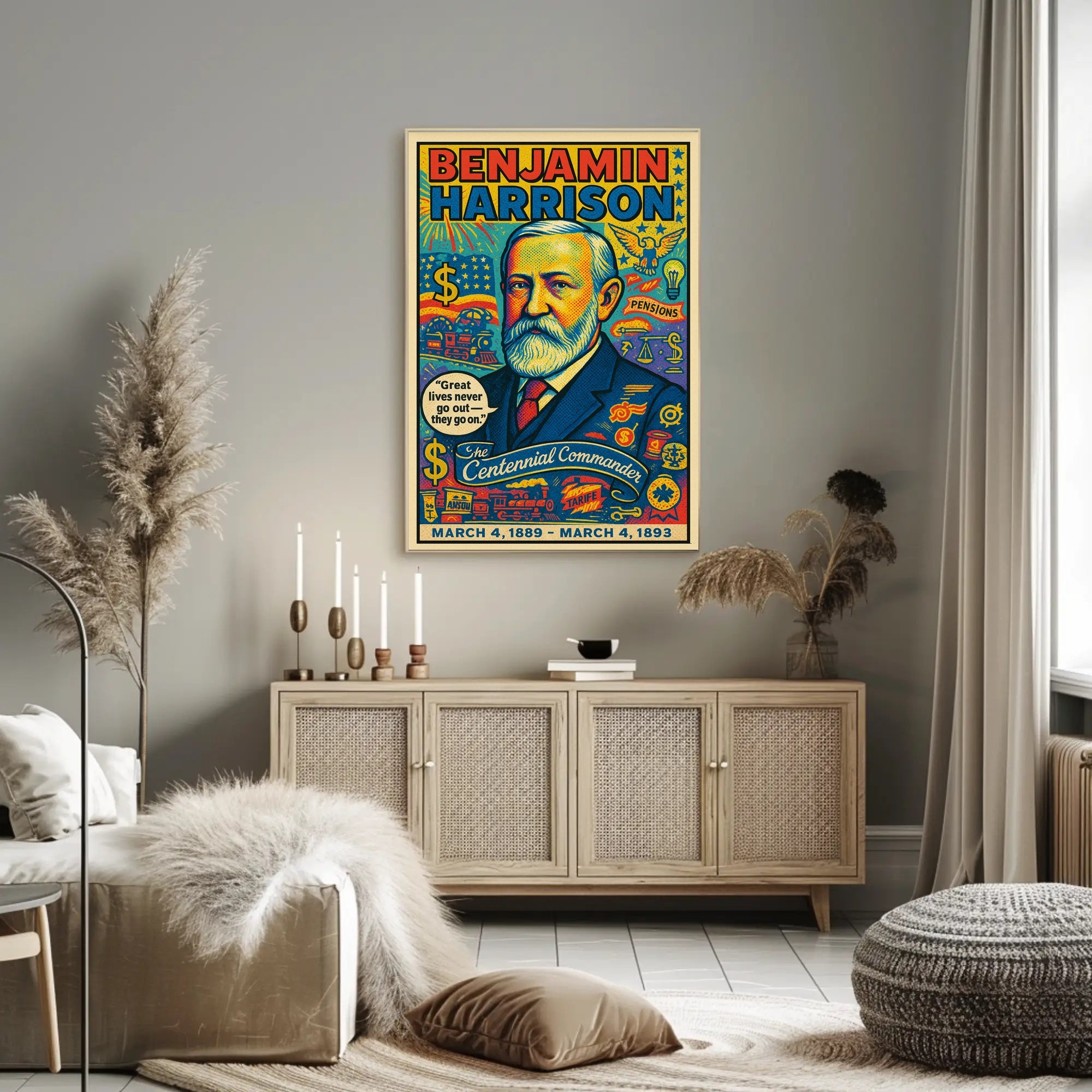 Benjamin Harrison 23rd President Poster PosterGoat