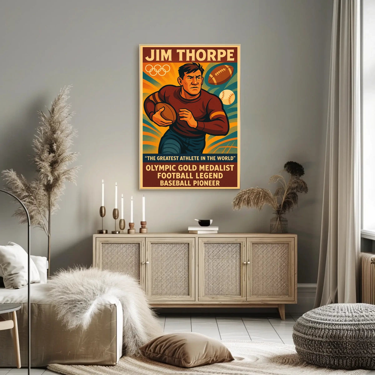 Celebrating Jim Thorpe A Legendary Athlete Jim Thorpe Poster