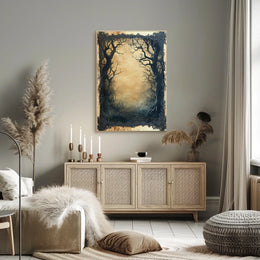 Mystical Gothic Eerie Forest Scene Artistic or Pop Culture Poster