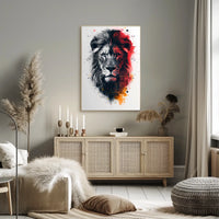 Majestic Lion Art Poster