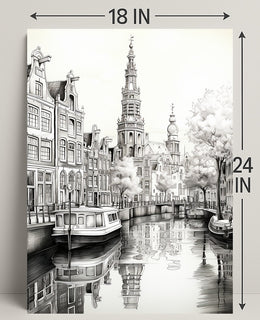 Tranquil Canal Scene Poster