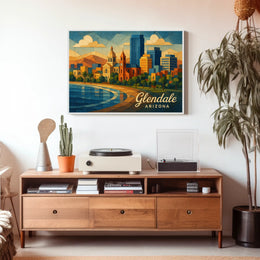 Glendale Desert City Photography Decor Poster