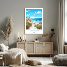 Formentera Serenity Travel Poster