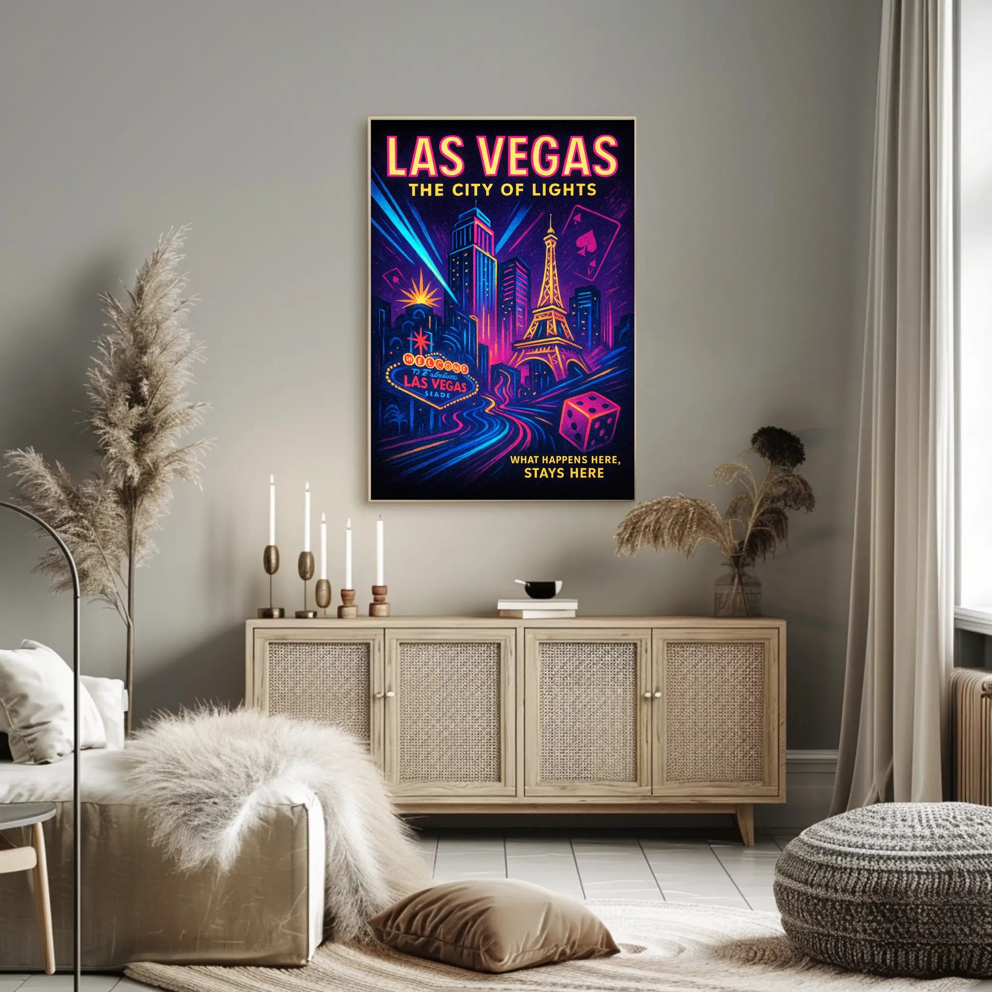 Las Vegas The City of Lights Poster
