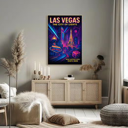Las Vegas The City of Lights Poster