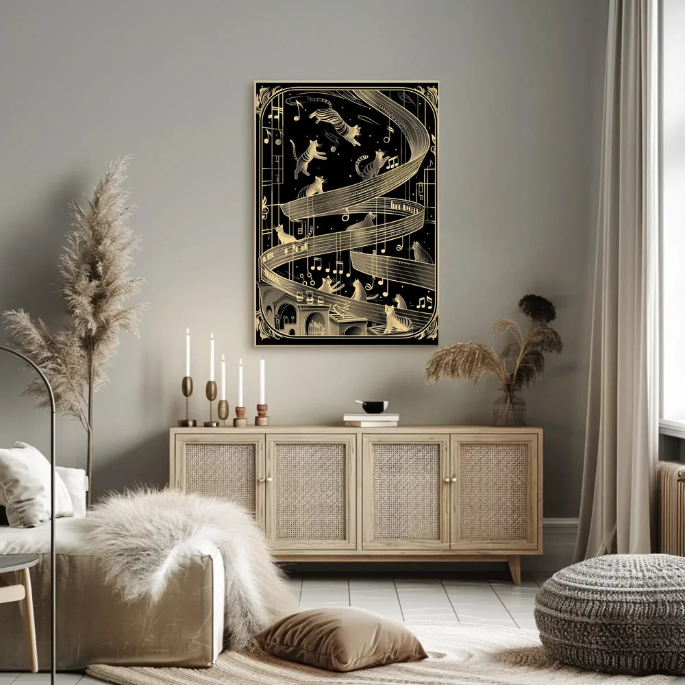 Futuristic Cityscape Art Poster