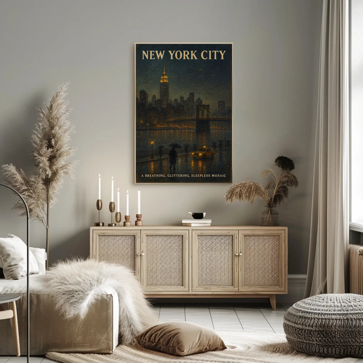 New York City A Sleepless Mosaic Poster